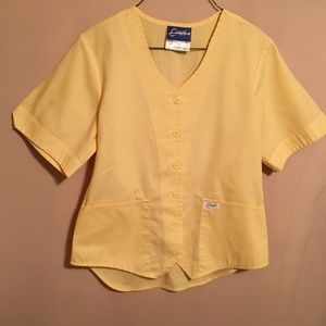 Medical/dental Crest brand yellow scrub set. EUC